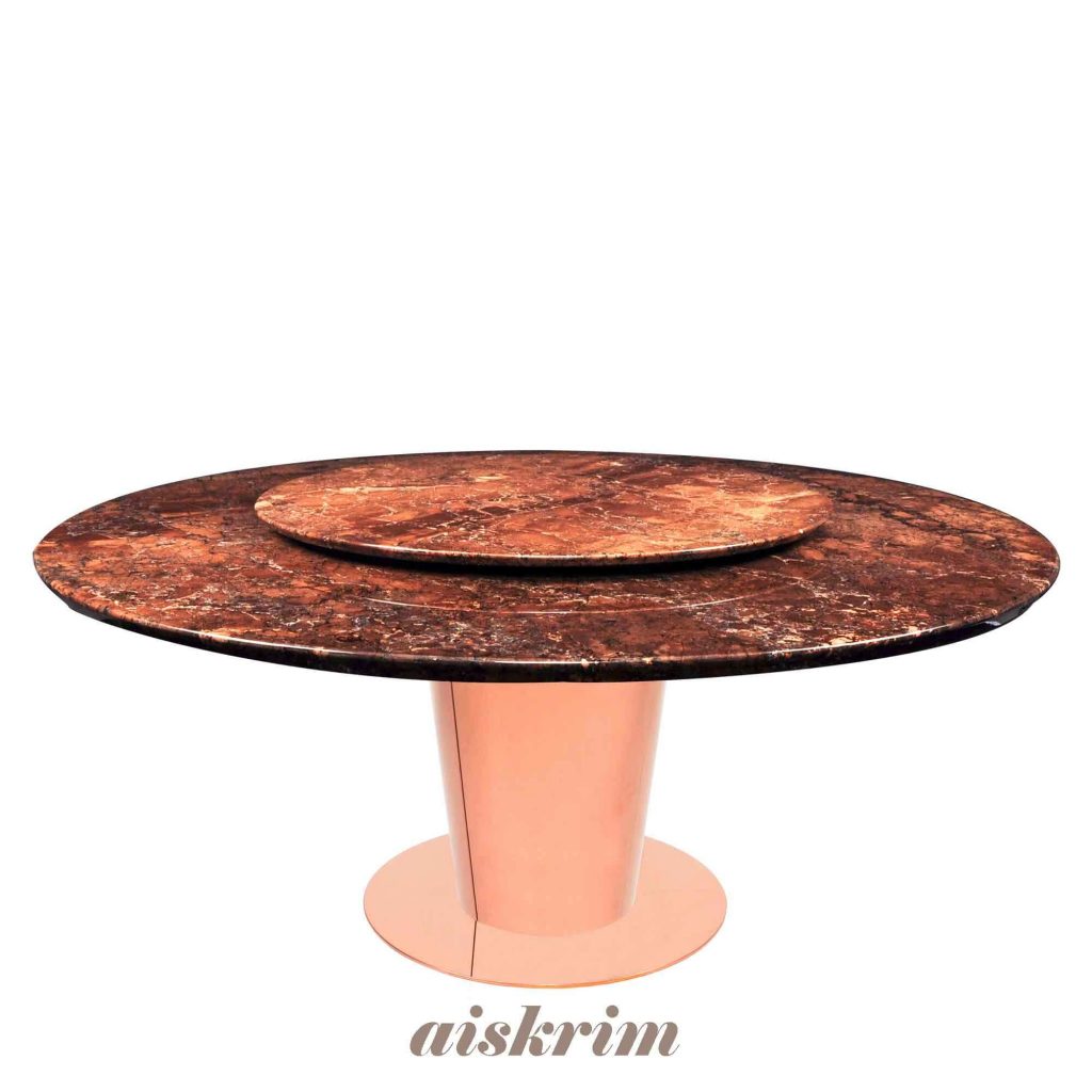Decasa Malaysia Round Marble Dining Table 810 Seater